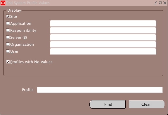Snapshot 2009 01 16 15 18 00 Form Personalization: Limit Site Level Profile Options Access on the form FNDPOMPV